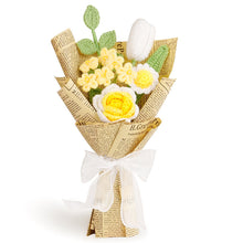 Creative Hand Weaving Knitted Finished Product Wool Flowers Bridal Bouquet